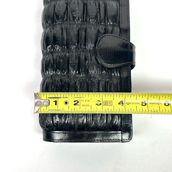 Vintage Real Eel Skin Black Clutch Wallet Korea - Picture 13 of 13